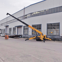 Mini-grue pliable multifonctionnelle sur chenilles et araignée de 3/2/1 tonne avec hauteur de levage de 1 à 40 m et garantie de 6 mois à vendre