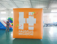 Vente chaude Personnalisé Cube Gonflable Flottant Signe Gonflable Sports Nautiques Publicité Bouée