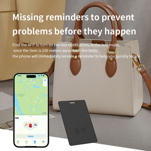 Balise intelligente ultra-fine anti-perte pour <span class=keywords><strong>iPhone</strong></span>, <span class=keywords><strong>GPS</strong></span> pour appareil, recharge sans fil, suivi de localisation, carte de portefeuille compatible, étanche - Product Image 3