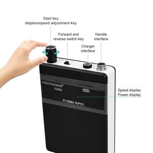 Pieza de mano <span class=keywords><strong>Dental</strong></span> portátil eléctrica recargable, Micromotor sin escobillas, <span class=keywords><strong>Control</strong></span> de Pádel inalámbrico Bluetooth para pies, RPM 30000, 3000mAh - Product Image 5
