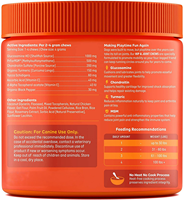 Complément alimentaire pour animaux de compagnie, probiotiques, friandises molles pour poulets, OEM/ODM, anti-allergie, stimulant immunitaire, absorption rapide et sûre, compléments alimentaires pour 18 mois