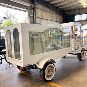 Chinese Manufacturers Electric White Hearse Funeral Carriage Car Retro Funeral Cars Special Transportation - Product Image 2