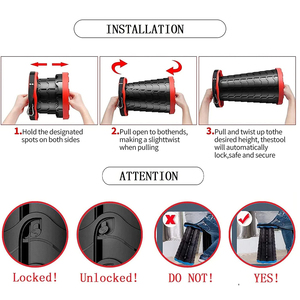 <b>Portable</b> Folding Telescopic <b>Stool</b> Lightweight Plastic Travel Subway Queuing Chair Outdoor Camping Fishing With Carry Folding Sea - Product Image 3