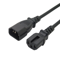 1FT 220V-250V C19 à C14 + C14 Y Splitter Power Plug Cord,PDU/UPS Server C19 Plug to Dual C14 Jack Power Conversion Cable