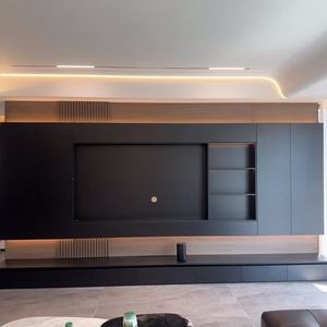 Elegante Mueble de Salón y Aparador Minimalista Moderno Hecho a Medida con Mueble para <span class=keywords><strong>TV</strong></span> de Alta Gama para Apartamento - Product Image 1