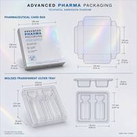 Boîte d'emballage personnalisée avec plateau, en carton de haute qualité, pour kit de soins de santé, boîte sécurisée inviolable pour échantillons de laboratoire