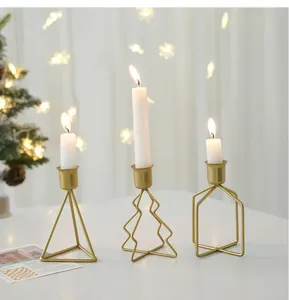 Chandelier en fer doré de Noël simple <span class=keywords><strong>scandinave</strong></span> ornements décorations créatives de décoration de table de salon de maison - Product Image 2