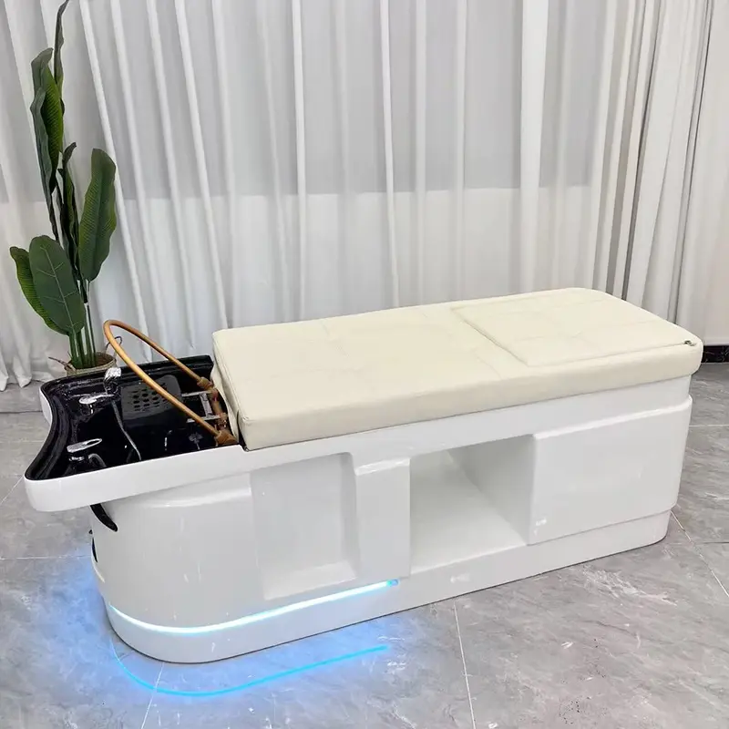 Salon Meubels Haar Wassen Massage Stoel Shampoo Bed Sistem Spa Head Water Therapie Thai Massage Shampoo Bed Draagbaar Engels