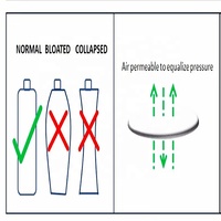 Couvercle de fût en PP ventilé double usage (alimentaire et industriel) avec joint PE anti-effraction pour huiles comestibles et produits chimiques