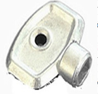Clé en zinc pour vanne de radiateur de ventilation avec finition nickelée pour cuisine et salle de bain