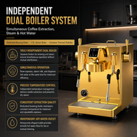 Machine à café à commande numérique, machine à expresso semi-automatique avec système de pression réglable