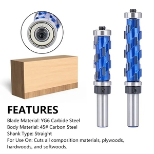Milling Cutter 12mm 1/2" Shank Flush Trim <strong>End</strong> <strong>Mill</strong> Solid <strong>Carbide</strong> Spiral Double Bearing CNC Router Bit for Wood - Product Image 3