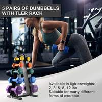 Haltères hexagonaux en caoutchouc pour la salle de sport à domicile, logo personnalisé, équipement de musculation, 1 kg, 5 kg, homme, femme, rose