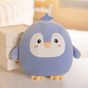 Coussin et oreiller en peluche super doux et moelleux en forme d'animaux - Jouets en peluche Panda et Pingouin pour la tête <span class=keywords><strong>de</strong></span> <span class=keywords><strong>lit</strong></span> et le canapé - Product Image 4