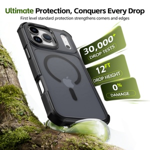 Funda Magnética Resistente para <span class=keywords><strong>iPhone</strong></span> 17 <span class=keywords><strong>Pro</strong></span> <span class=keywords><strong>Max</strong></span>, 17e Air, 16 <span class=keywords><strong>Pro</strong></span> <span class=keywords><strong>Max</strong></span>, 15 Plus, Protección Contra Caídas, Translúcida, Mate, Antigolpes - Product Image 3