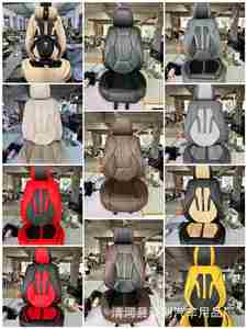 Ensemble de housses de siège de voiture en cuir de haute qualité, imperméables, design élégant et luxueux, chauffantes, universelles, standard, couleur marron, fabriquées en Chine - Product Image 6