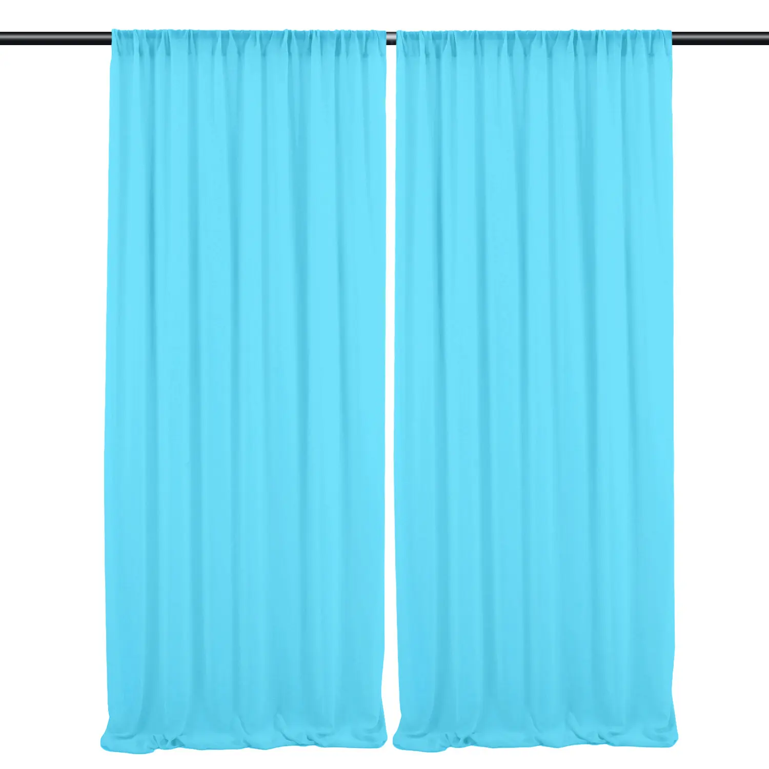 5Ftx10Ft Event Drapes Wedding Party Home Decorations Polyester Backdrop Drapes Curtains Panels