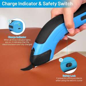 <span class=keywords><strong>Ciseaux</strong></span> électriques <span class=keywords><strong>sans</strong></span> <span class=keywords><strong>fil</strong></span> industriels 4V, batterie rechargeable, multifonction, tissu, tapis, cuir, carton, <span class=keywords><strong>couture</strong></span>, artisanat - Product Image 5