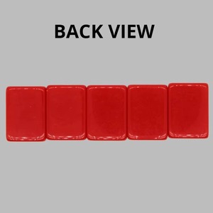 Jeu de Mahjong américain professionnel 4 couches de 30 mm (1-3_16 po) avec 160 tuiles en acrylique rouge chinois lourd - Product Image 3