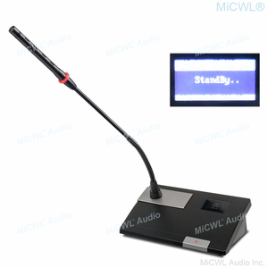 Professionale da 1 a 30 microfono digitale Wireless Desktop sistema di conferenza 1 presidente 29 delegato microfoni per sala riunioni - Product Image 5