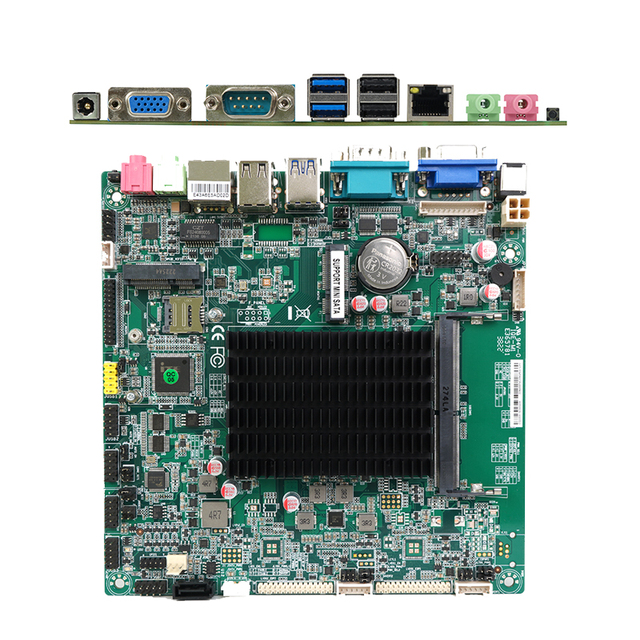 Limyee X86 Thin Mini ITX Motherboard Intel J4105/J4125 DDR4 Onboard CPU Single Channel VGA+HD Output Desktop Fanless New