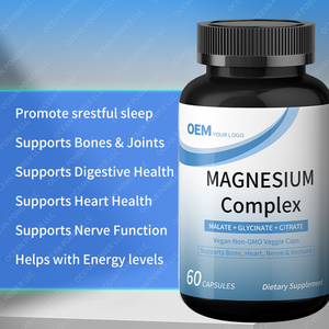 Cápsulas de complejo de magnesio OEM, suplemento de vitaminas y minerales para un sueño reparador, huesos y músculos más fuertes, salud - Product Image 4