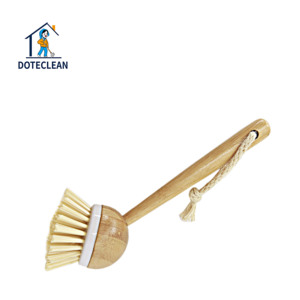 Cepillo para fregar <span class=keywords><strong>de</strong></span> cocina con mango largo <span class=keywords><strong>de</strong></span> madera Natural 2025, cerdas <span class=keywords><strong>de</strong></span> fibra <span class=keywords><strong>de</strong></span> <span class=keywords><strong>planta</strong></span> vegana, Material PP, cepillo para verduras - Product Image 3