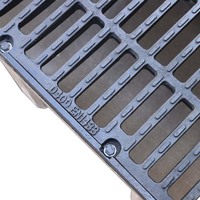 Caniveau de drainage en béton polymère en forme de U, résistant, pour routes et parkings