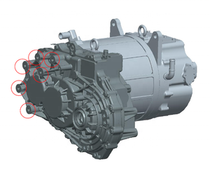 Moteur d'entraînement synchrone à aimants (PMSM) refroidi par eau 60KW 120KW 350VDC 3-1 pour voitures, 12000 tr/min, courant 450A, kit de conversion de voiture 60KW PM - Product Image 3