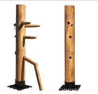 BunnyHi QJ023 Personnalisable Couleur Chinois Kungfu Arts Martiaux Dispositif D'entraînement Équipement Wing Chun Mannequin Kung Fu Mannequin En Bois
