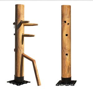 BunnyHi QJ023 Personnalisable Couleur Chinois Kungfu Arts Martiaux Dispositif D'entraînement Équipement Wing Chun Mannequin Kung Fu Mannequin En Bois - Product Image 6