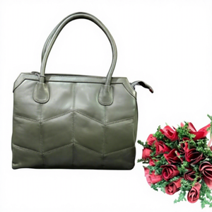 Bolso de Mano Casual de Cuero Genuino Ligero para Mujer, Forro Suave y Duradero, Cierre de Cremallera, Dos Correas, Gran Capacidad, Día de San Valentín - Product Image 3