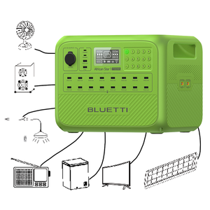 <span class=keywords><strong>Kit</strong></span> de sistema de hogar <span class=keywords><strong>solar</strong></span> <span class=keywords><strong>Bluetti</strong></span> Paygo con ventilador de TV Panel <span class=keywords><strong>solar</strong></span> y sistema de batería Char Sistema de energía <span class=keywords><strong>solar</strong></span> ecológico - Product Image 4