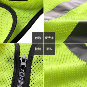 Likai Reflective Safety Vest Xl Custom Logo Construction Road Traffic Use - Product Image 4