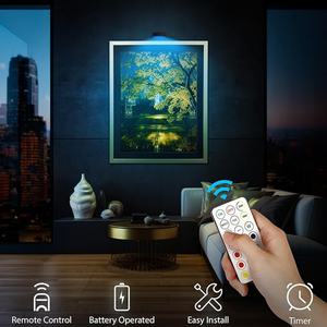 Luz LED Magnética de 13 Colores RGB para Marcos de Fotos, Luz para Cuadros que Funciona con Batería y Control Remoto - Product Image 6