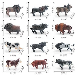 シミュレーション野生動物ミニバイソンモデル子供向け教育玩具バッファローマスクオックスヤク牛ブルフィギュア - Product Image 3