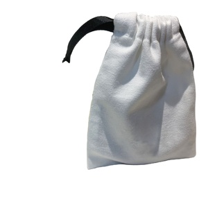 Pochette à cordon imprimée avec logo, emballage pour bijoux, sacs cadeaux, sac à cordon en coton pour cosmétiques, personnalisé - Product Image 1