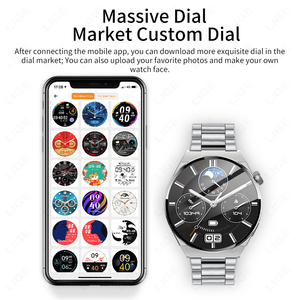 <span class=keywords><strong>Lige</strong></span> BW0403 Reloj Montre Reloj inteligente con llamada Al Asistente de voz Carga inalámbrica <span class=keywords><strong>IP67</strong></span> Impermeable Reloj inteligente de acero inoxidable - Product Image 3