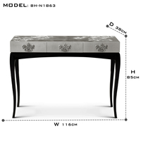 Console de luxe moderne avec détails remarquables et lignes élégantes pour entrée, couloir, appartement, hôtel