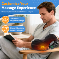 Ceinture de massage chauffante intelligente à vibration pour soulager la douleur des articulations des mains, attelle chauffante électrique sans fil pour le coude avec massage