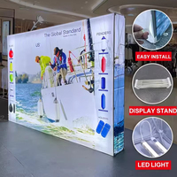 Supports de bannières publicitaires personnalisés SEG avec éclairage, cadre d'affichage pour salon professionnel, bannière double face