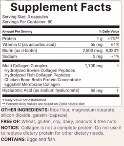 Fabrik-OEM Multi-Kollagen-Komplex-Kapseln für Frauen mit Biotin, Vitamin C & Hyaluronsäure, 240 Stück - Product Image 2