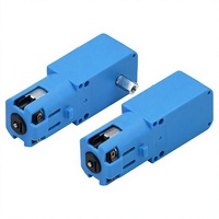 Metal Gear Robot Smart Car TT Reduction Motor Unit Lengkap Satu Sumbu Rasio 1:90 Biru Cina