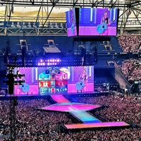 Écran LED vidéo P3.91 500x500mm 500x1000mm, écran publicitaire LED, écran LED de location pour événements en extérieur et en intérieur, fond de scène