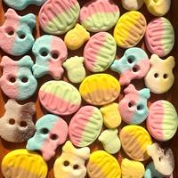 Bonbons gélifiés suisses, style suédois, ovales, moelleux, acidulés, doux, bicolores, bonbons fruités, en vrac