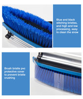 Kit de brosse à neige d'hiver multifonctionnel extensible 5-1 Pelle à neige Outil de déneigement pour voiture à glace
