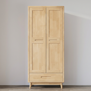Armario Moderno de Madera con Puertas Abatibles, Mueble de Almacenamiento Independiente para Sala de Estar y Dormitorio - Product Image 1