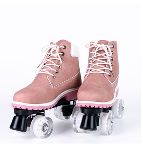 Patins à roulettes sportifs pour garçons Hikeon HKK0110 à quatre roues avec roues en PU/PVC à rebond élevé, roulements ABEC-7 et fonction clignotante - Product Image 5
