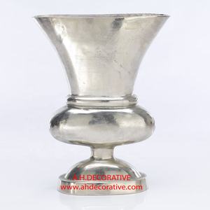 Vase en aluminium poli pour table de mariage et centre de table Vase à fleurs pour jardin extérieur Vases décoratifs pour jardinières et pots - Product Image 3