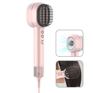 Sèche-<span class=keywords><strong>cheveux</strong></span> ionique haute vitesse 1400W, <span class=keywords><strong>brosse</strong></span> à <span class=keywords><strong>cheveux</strong></span> 5 vitesses et écran tactile LCD, lisseur à air chaud pour salon et usage domestique - Product Image 1